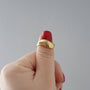 Dome Ring, 18k gold plated