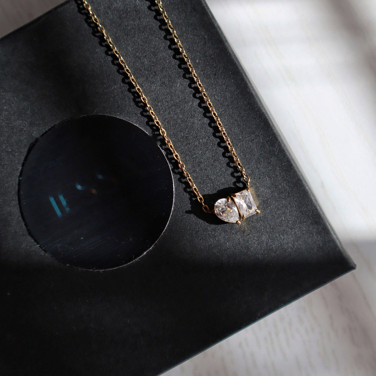 Toi et Moi Necklace, gold plated