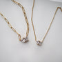Toi et Moi Necklace, gold plated
