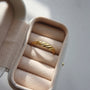 Dainty Twisted Ring, gold plated