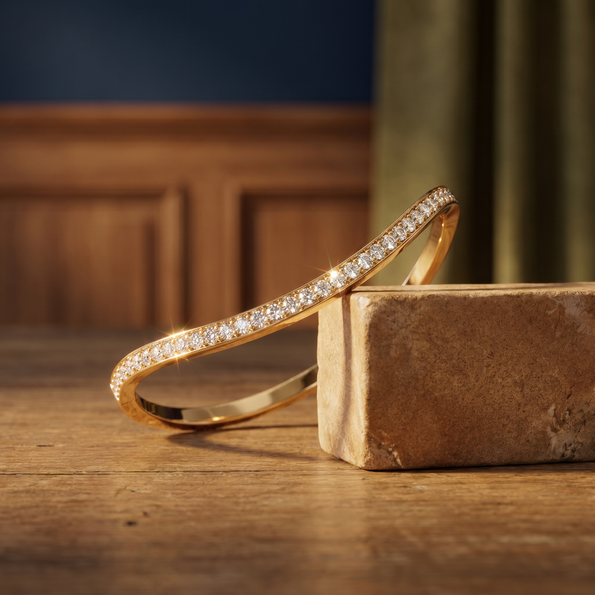 Gloire Round Diamond Bracelet | Roomy's Jewellery