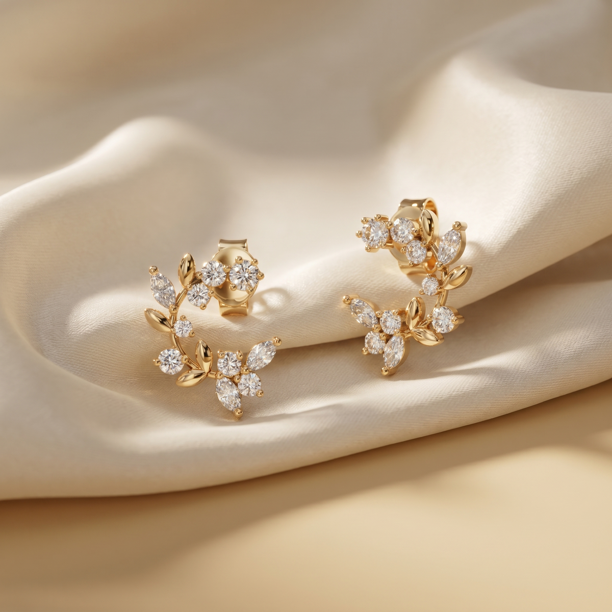 Velmira Diamond Hoop Earrings