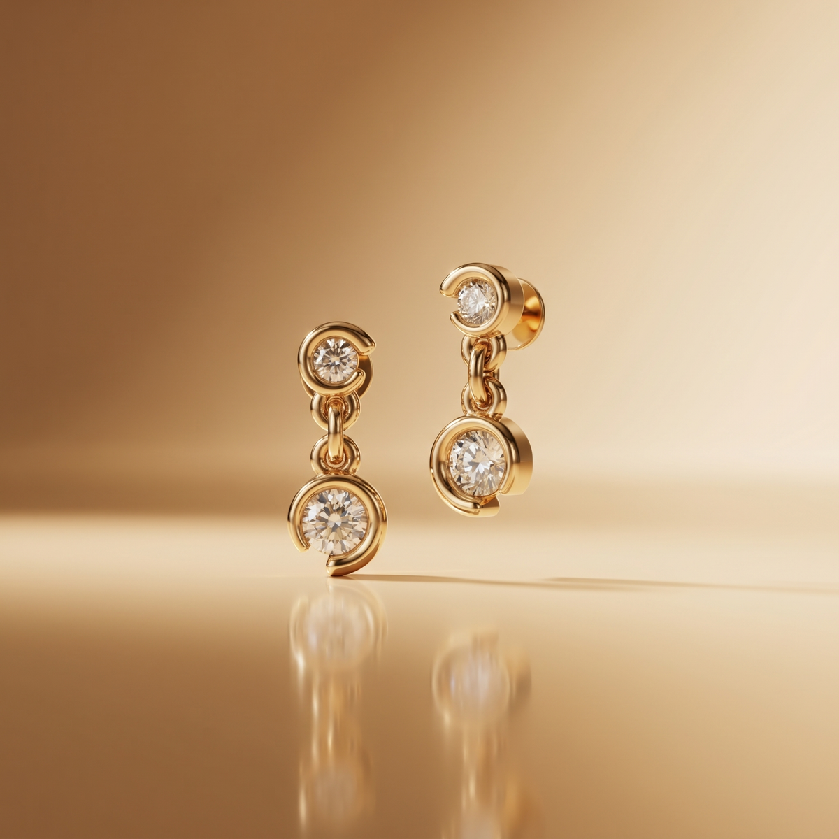 Cascade Diamond Drop Earrings