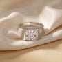 Princess Cut CZ Solitaire Ring, 925 sterling silver
