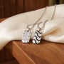 Chevron Dog Tag Pendant, 925 sterling silver