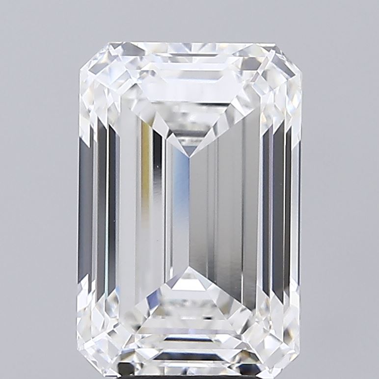 6.10ct Emerald Lab-Grown Diamond · F VVS2 · IGI